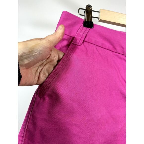 J. CREW Women's Cotton Broken-In Chino Mid-Rise Shorts Pink Size 6 - Picture 4 of 9